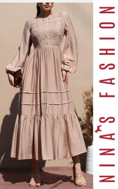 Maxi Vestido Encanto Nude