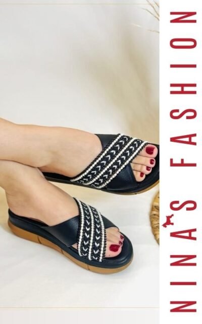 Sandalias Planas con Tejido